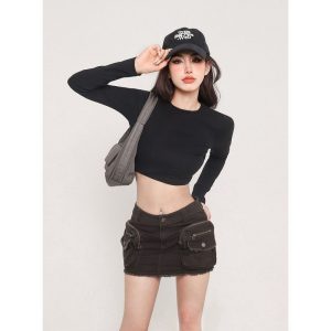 Women's Back Cutout Slim Fit Short Sleeve Top 2026 Summer